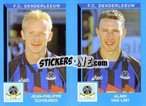 Sticker Jean-Philippe Schrijnen / Alain Van Lint - Football Belgium 1999-2000 - Panini