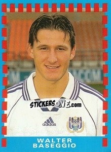 Sticker Walter Baseggio - Football Belgium 1999-2000 - Panini