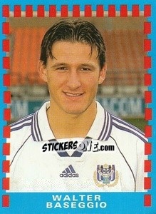 Sticker Walter Baseggio - Football Belgium 1999-2000 n. 1 - Panini
