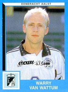 Sticker Warry Van Wattum - Football Belgium 1999-2000 n. 13 - Panini