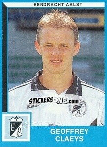 Sticker Geoffrey Claeys - Football Belgium 1999-2000 n. 15 - Panini