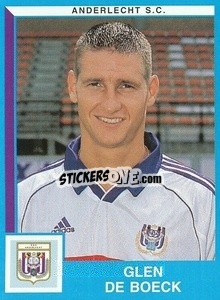 Sticker Glen De Boeck - Football Belgium 1999-2000 - Panini