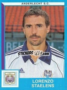 Sticker Lorenzo Staelens - Football Belgium 1999-2000 n. 37 - Panini