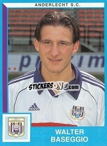 Sticker Walter Baseggio - Football Belgium 1999-2000 - Panini
