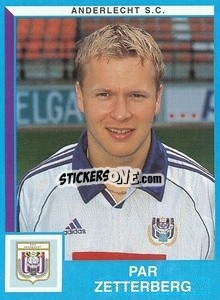 Sticker Par Zetterberg - Football Belgium 1999-2000 n. 43 - Panini