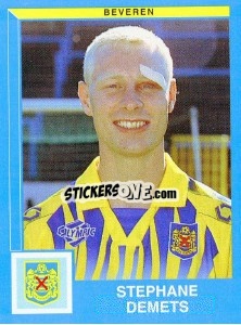 Sticker Stephane Demets - Football Belgium 1999-2000 - Panini