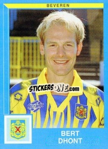 Sticker Bert Dhont - Football Belgium 1999-2000 n. 59 - Panini