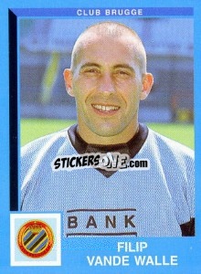 Sticker Filip Vande Walle - Football Belgium 1999-2000 n. 71 - Panini