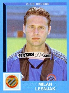 Sticker Milan Lesnjak - Football Belgium 1999-2000 - Panini