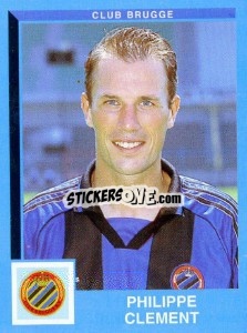 Sticker Philippe Clement - Football Belgium 1999-2000 - Panini