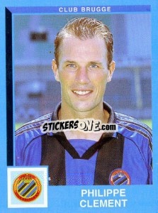 Sticker Philippe Clement - Football Belgium 1999-2000 n. 79 - Panini