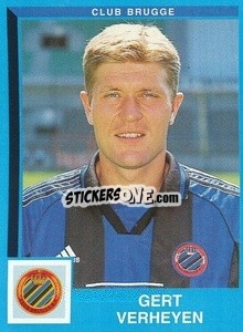 Sticker Gert Verheyen - Football Belgium 1999-2000 - Panini