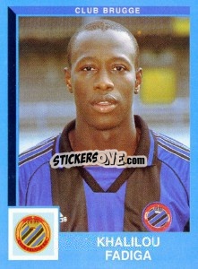 Cromo Khalilou Fadiga - Football Belgium 1999-2000 - Panini