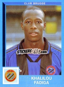Sticker Khalilou Fadiga - Football Belgium 1999-2000 n. 84 - Panini