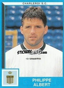 Sticker Philippe Albert - Football Belgium 1999-2000 n. 95 - Panini