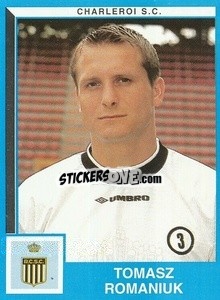 Sticker Tomasz Romaniuk - Football Belgium 1999-2000 - Panini