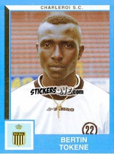 Sticker Bertin Tokene - Football Belgium 1999-2000 - Panini