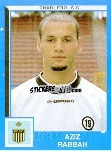Sticker Aziz Rabbah - Football Belgium 1999-2000 n. 103 - Panini
