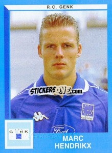 Sticker Marc Hendrikx - Football Belgium 1999-2000 n. 138 - Panini
