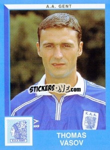 Sticker Thomas Vasov - Football Belgium 1999-2000 n. 156 - Panini