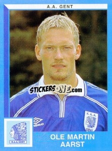 Sticker Ole Martin Aarst - Football Belgium 1999-2000 n. 166 - Panini