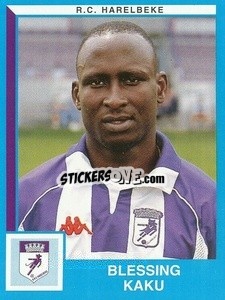 Sticker Blessing Kaku - Football Belgium 1999-2000 n. 196 - Panini