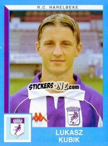 Sticker Lukasz Kubik - Football Belgium 1999-2000 - Panini