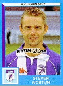 Sticker Steven Wostijn - Football Belgium 1999-2000 - Panini