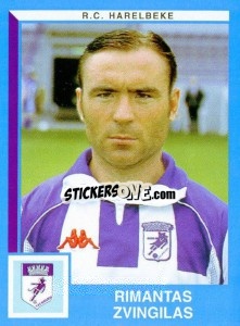 Sticker Rimantas Zvingilas - Football Belgium 1999-2000 - Panini