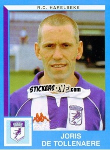 Figurina Joris de Tollenaere - Football Belgium 1999-2000 n. 205 - Panini