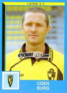 Sticker Coen Burg - Football Belgium 1999-2000 - Panini