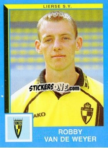 Sticker Robby Van De Weyer - Football Belgium 1999-2000 - Panini