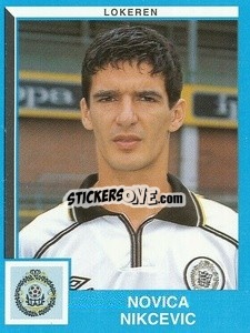 Sticker Novica Nikcevic - Football Belgium 1999-2000 - Panini