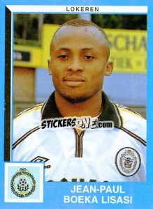 Cromo Jean-Paul Boeka Lisasi - Football Belgium 1999-2000 - Panini