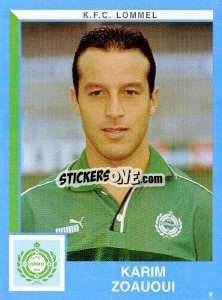 Sticker Karim Zoauoui - Football Belgium 1999-2000 - Panini
