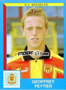 Figurina Geoffrey Peytier - Football Belgium 1999-2000 - Panini