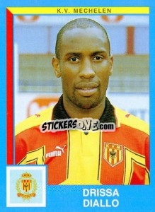 Sticker Drissa Diallo - Football Belgium 1999-2000 n. 276 - Panini