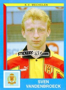 Sticker Sven Vandenbroeck - Football Belgium 1999-2000 - Panini