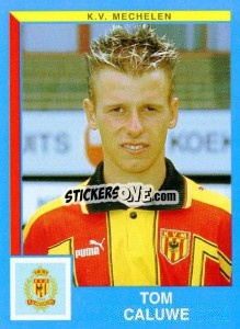 Sticker Tom Caluwe - Football Belgium 1999-2000 n. 282 - Panini