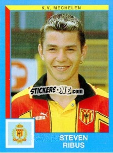 Sticker Steven Ribus - Football Belgium 1999-2000 - Panini