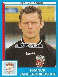 Sticker Franck Vandendriessche - Football Belgium 1999-2000 - Panini