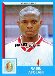 Sticker Rabiu Afolabi - Football Belgium 1999-2000 - Panini