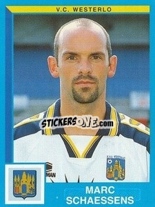 Sticker Marc Schaessens - Football Belgium 1999-2000 - Panini