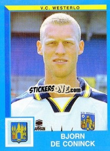 Figurina Bjorn De Coninck - Football Belgium 1999-2000 - Panini