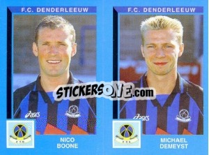 Sticker Nico Boone / Michael Demeyst - Football Belgium 1999-2000 - Panini