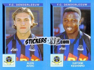 Sticker Alen Avdic / Kayode Keshinro - Football Belgium 1999-2000 n. 417 - Panini