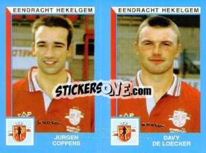 Cromo Jurgen Coppens / Davy De Loecker - Football Belgium 1999-2000 n. 425 - Panini