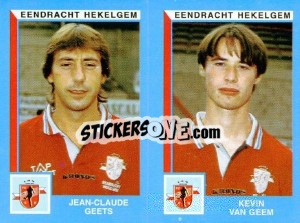 Cromo Jean-Claude Geets / Kevin Van Geem - Football Belgium 1999-2000 n. 428 - Panini