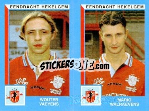 Sticker Wouter Vaeyens / Mario Walraevens - Football Belgium 1999-2000 - Panini