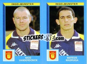 Sticker Nico Vanderdonck / Mateus Madruga - Football Belgium 1999-2000 n. 433 - Panini